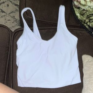size 2 lulu align tank, pastel blue